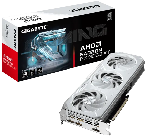 Gigabyte Radeon RX 9060 XT GAMING OC ICE 16G [GV-R906XGAMINGOCICE-16GD]