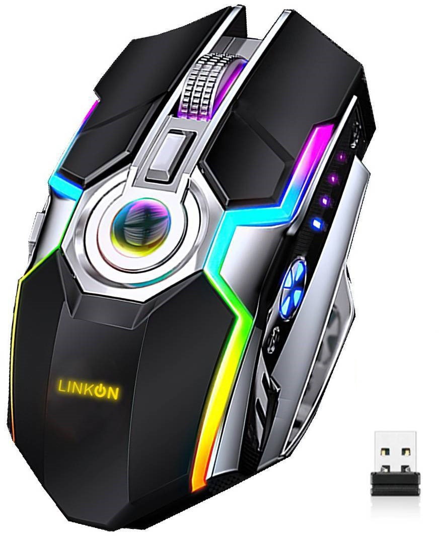 LinkON Mouse Gamer Wireless - Black (MOUTOP1)