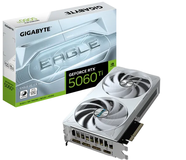 Gigabyte GeForce RTX 5060 Ti EAGLE OC ICE 8G [GV-N506TEAGLEOC ICE-8GD]