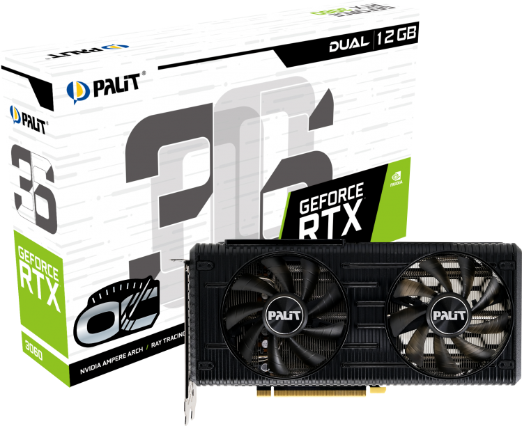 Palit GeForce RTX 3060 Dual OC [NE63060T19K9-190AD]