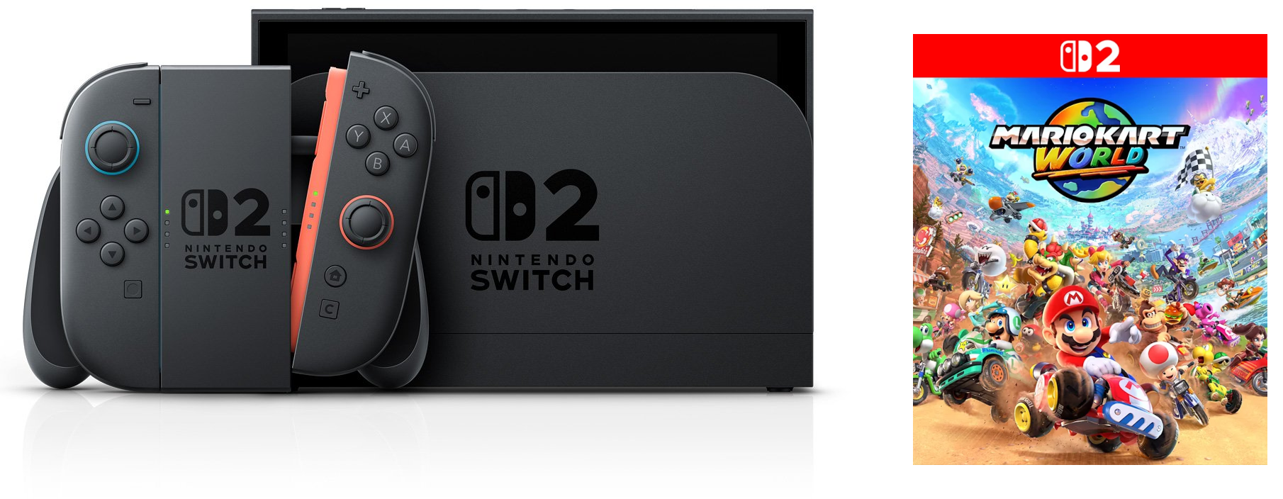 Nintendo Switch 2 (Black) + Mario Kart World