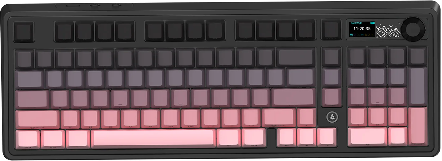 Ajazz AK980 V2 10000mAh FR4 + Screen - Gradient Pink