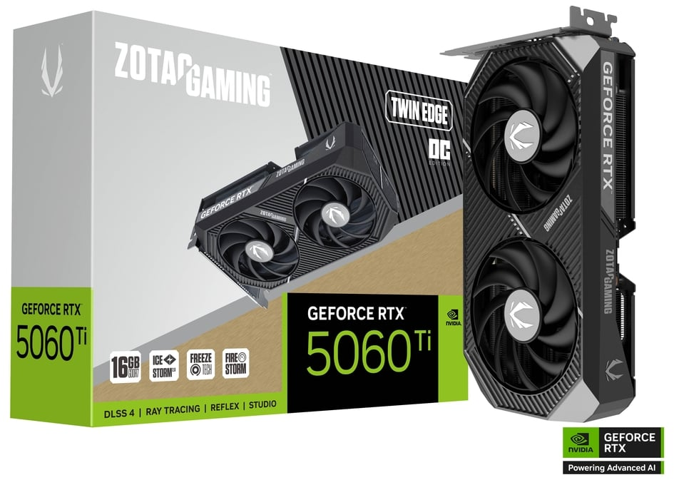 Zotac GeForce RTX 5060 Ti 16GB Twin Edge OC [ZT-B50620H-10A]