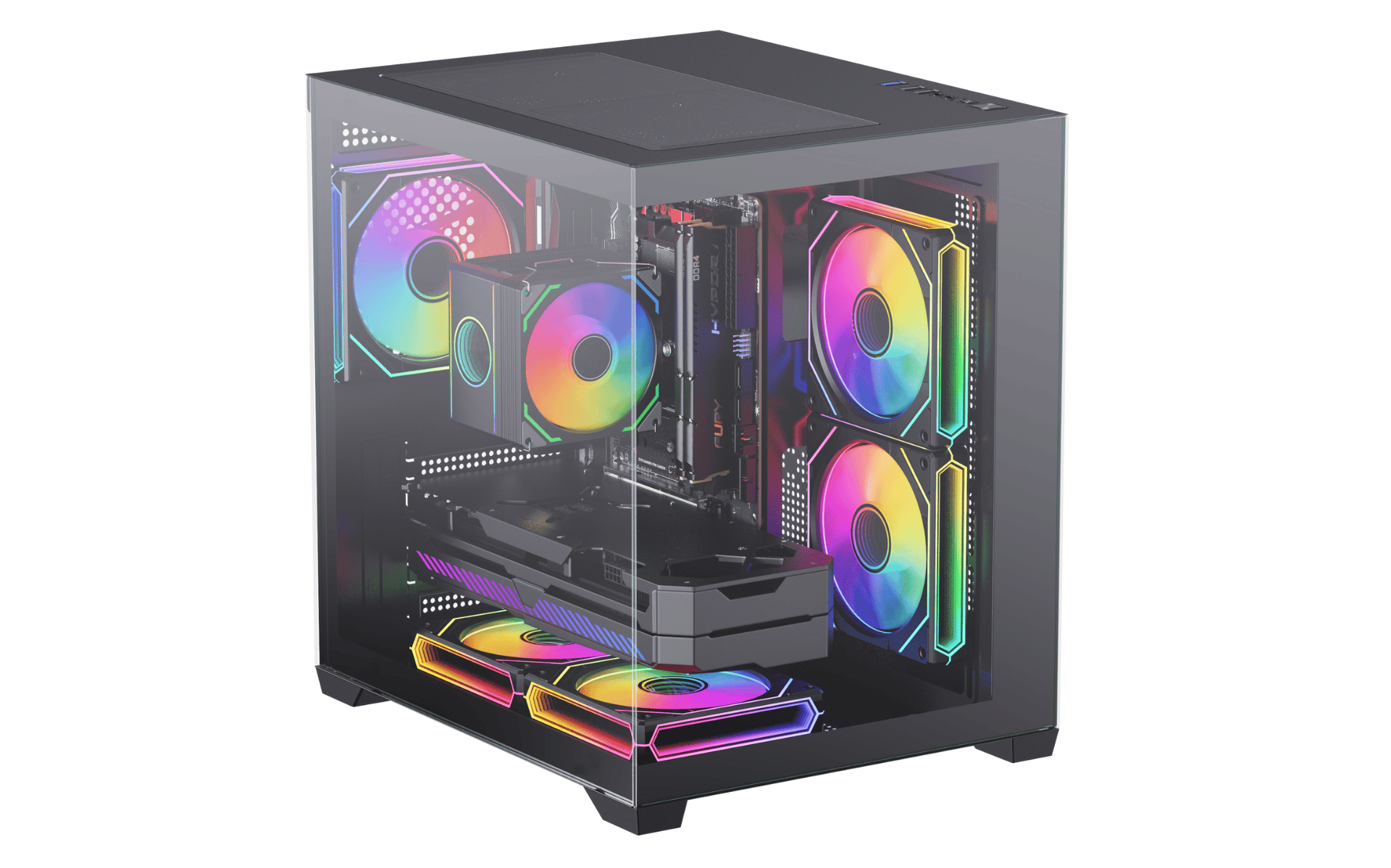 PC Gamer RX 9060 XT 16GB Ryzen 7 5700 32GB RAM DDR4 1TB SSD