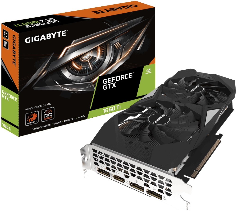 Gigabyte GeForce GTX 1660 Ti WINDFORCE OC 6G [GV-N166TWF2OC-6GD]