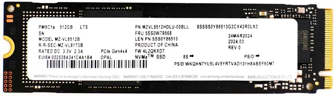 Samsung PM9C1 512 GB (MZVL8512HELU-00BH1)