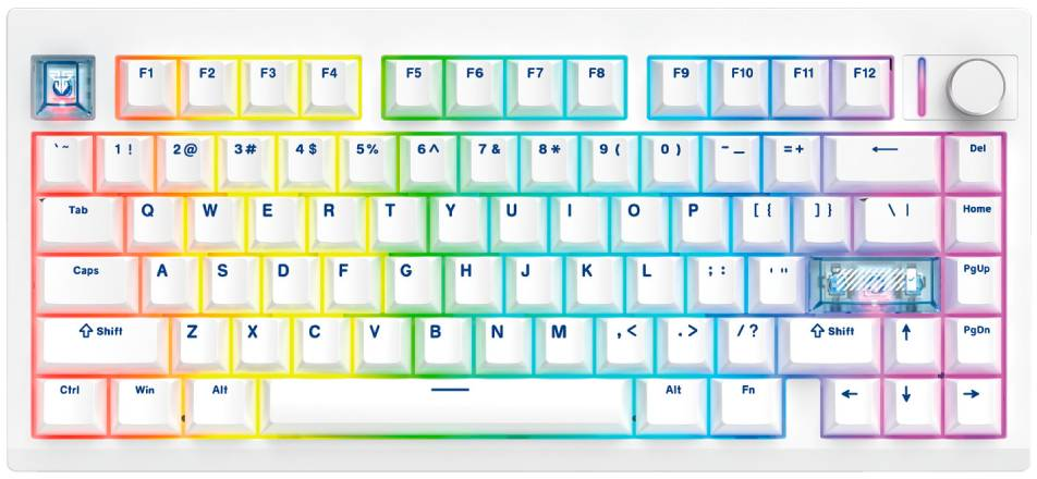Fantech MK921 Maxfit8 QMK White - Switch White