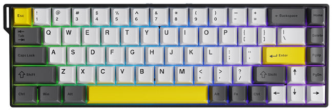 Ajazz AK680 V2 - Contour Line Black (Arctic Isle Switch) (clone)