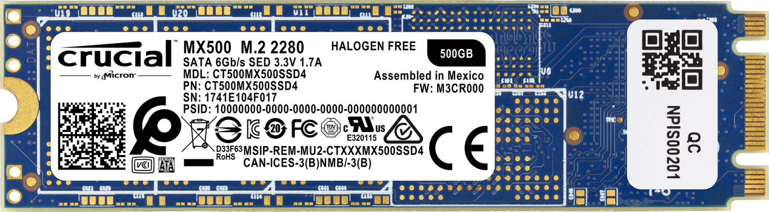 Crucial MX500 500 GB (CT500MX500SSD4)