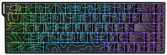 Ajazz AK680 V2 - Contour Line Black (Arctic Isle Switch)