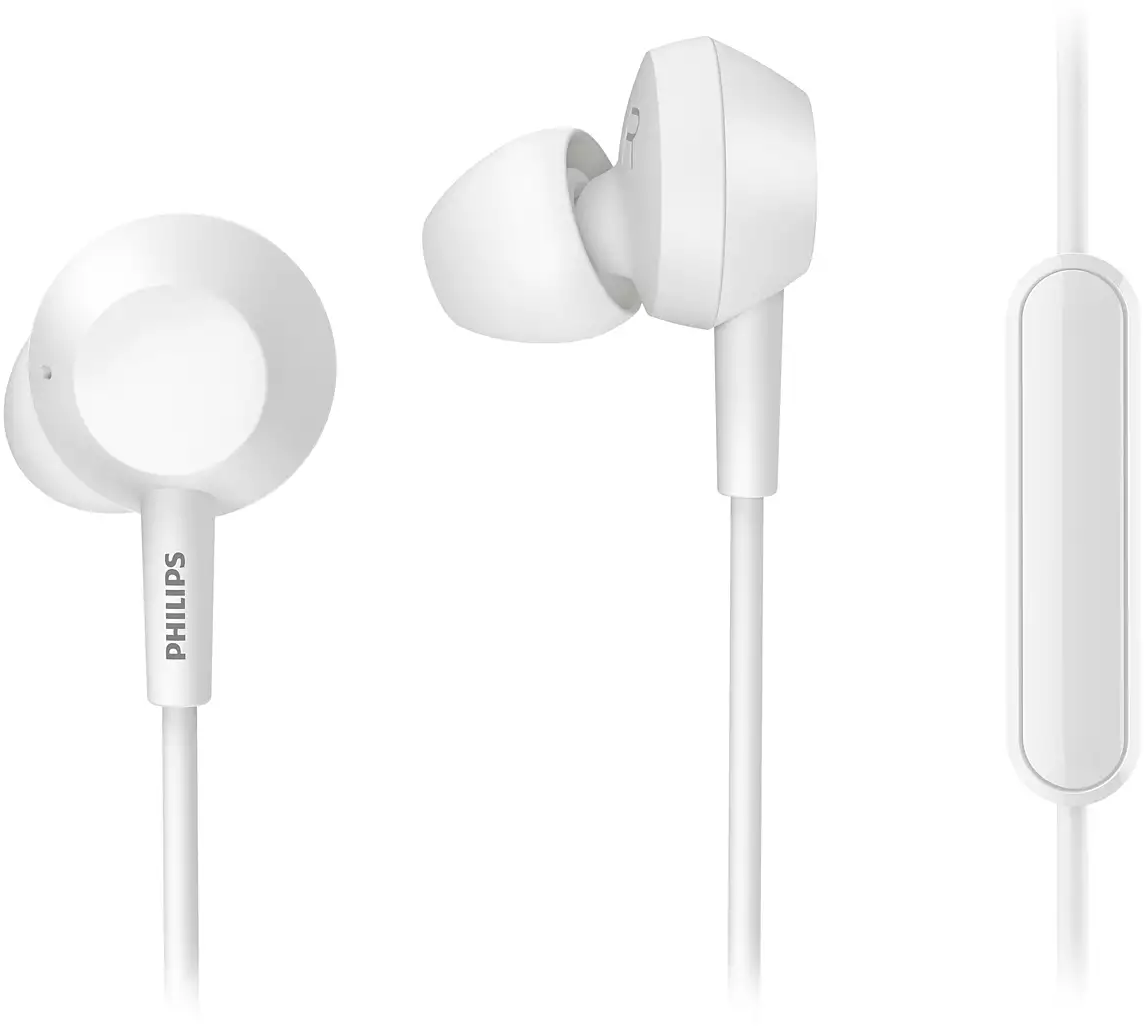 Philips Audífonos intrauditivos con micrófono - White (TAE4105WT)