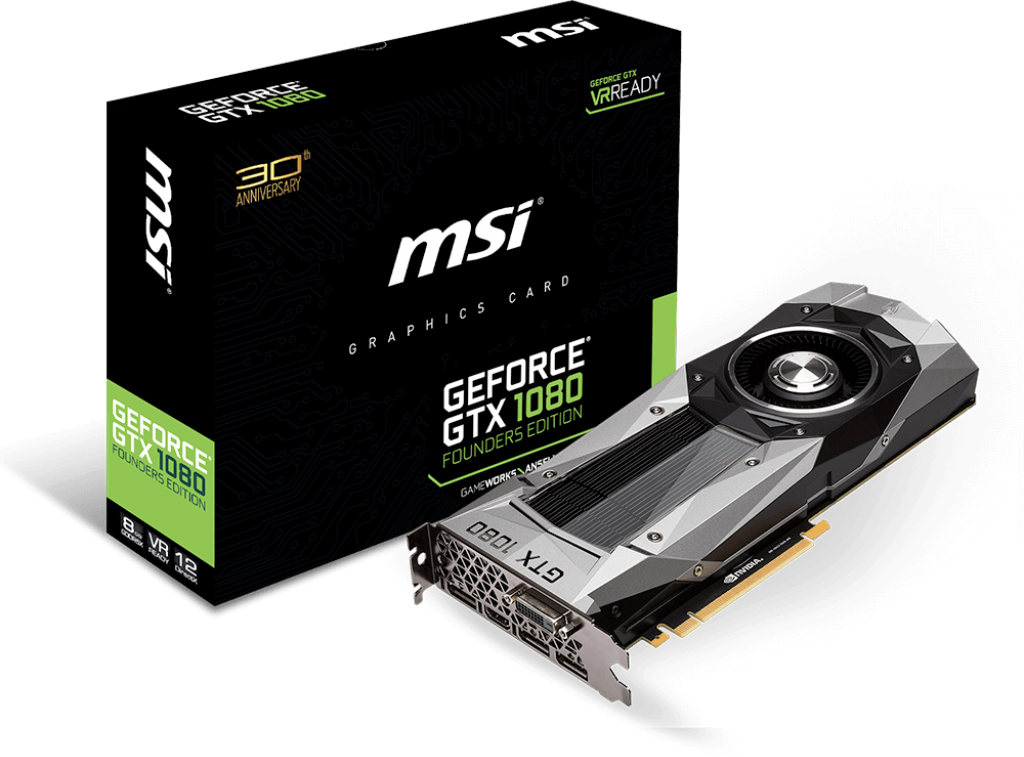 MSI GeForce GTX 1080 FOUNDERS EDITION [GTX 1080 FOUNDERS EDITION]