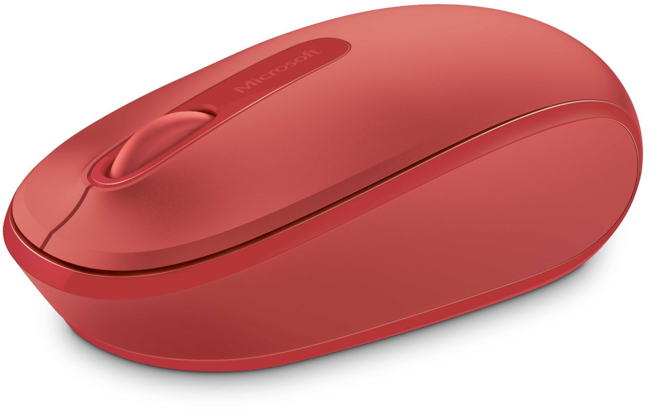 Microsoft Wireless Mobile Mouse 1850 (Rojo) (U7Z-00031)