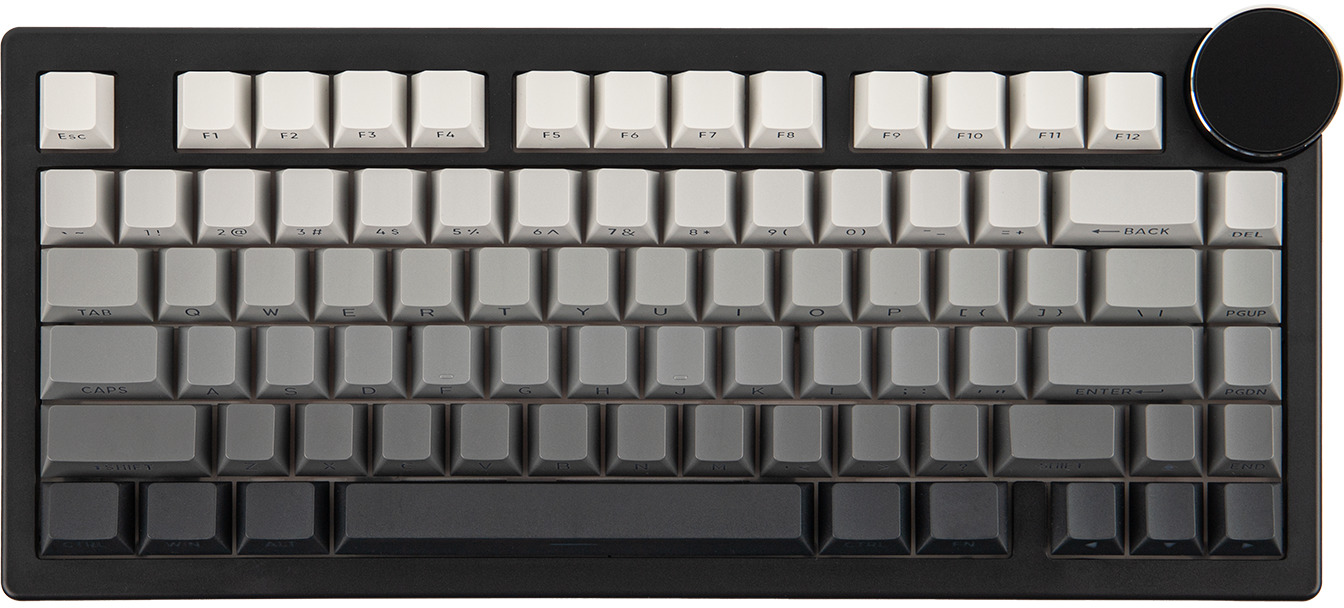Ajazz AK820 V2 - Black Gray Yellow (White Peach Switch) (clone)