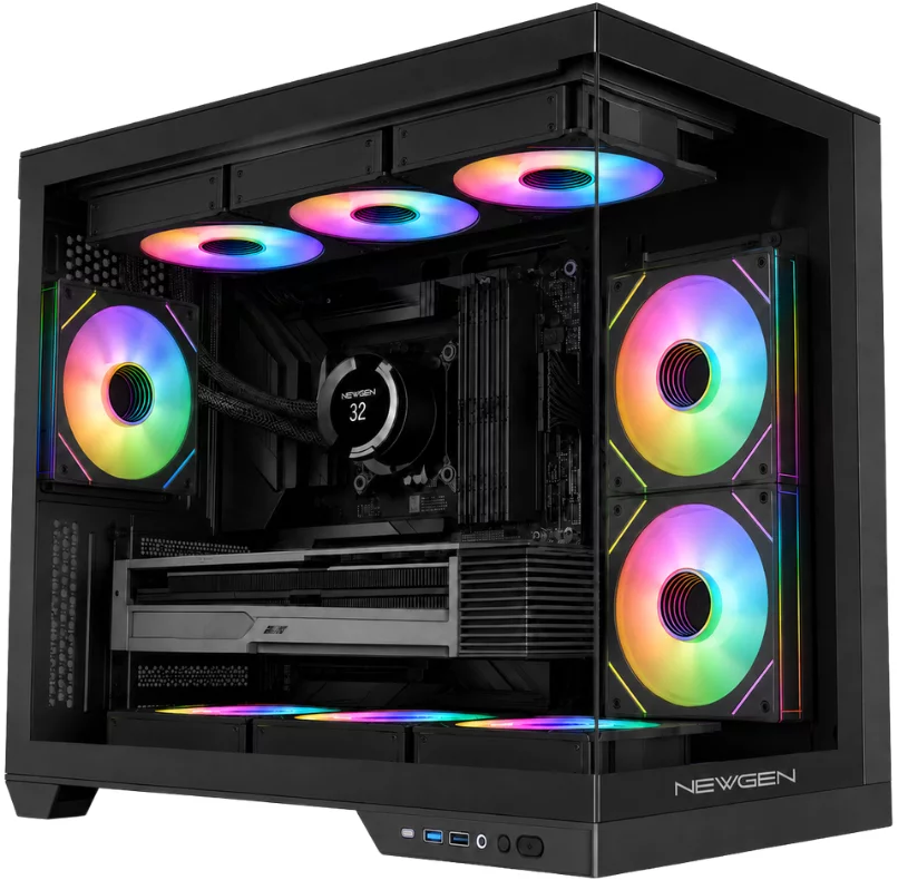 Newgen COBALT XL Glass ATX BTF Black V2 (clone)
