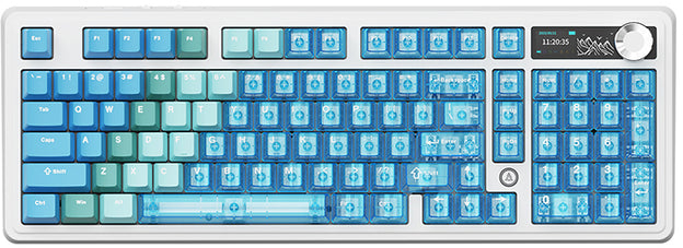 Ajazz AK980 V2 Pro - White Blue (Maillard Switch)